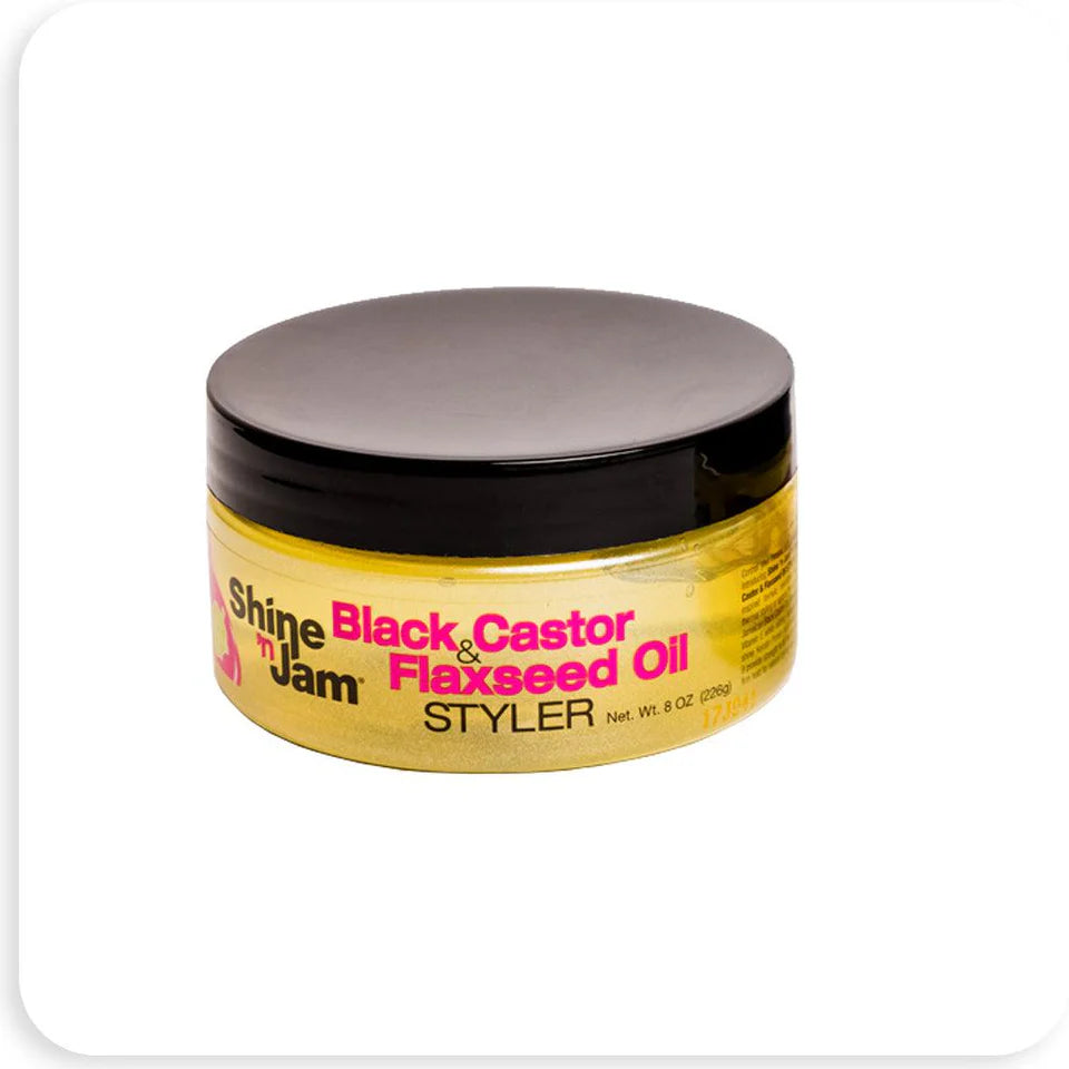Styling Shine-n- Jam Black Castor Flaxseed Oil Style
