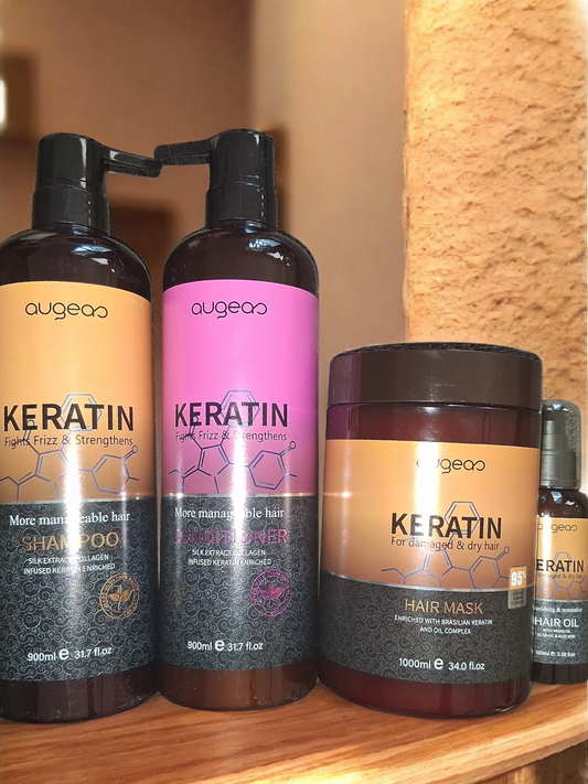 Keratin Shampoo and Conditioner Set